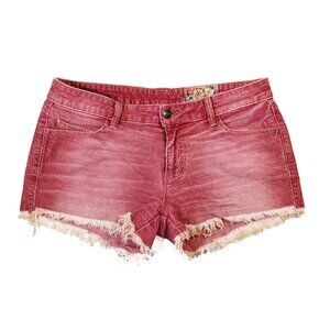 Siwy Alia Corduroy Shorts , You'll Beige Mine, 28, Distressed Red